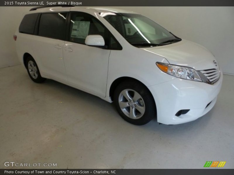 Super White / Bisque 2015 Toyota Sienna LE