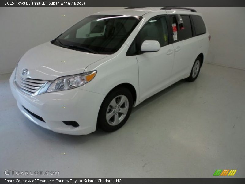 Super White / Bisque 2015 Toyota Sienna LE