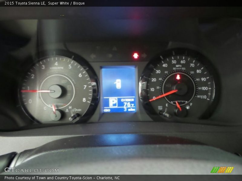 Super White / Bisque 2015 Toyota Sienna LE