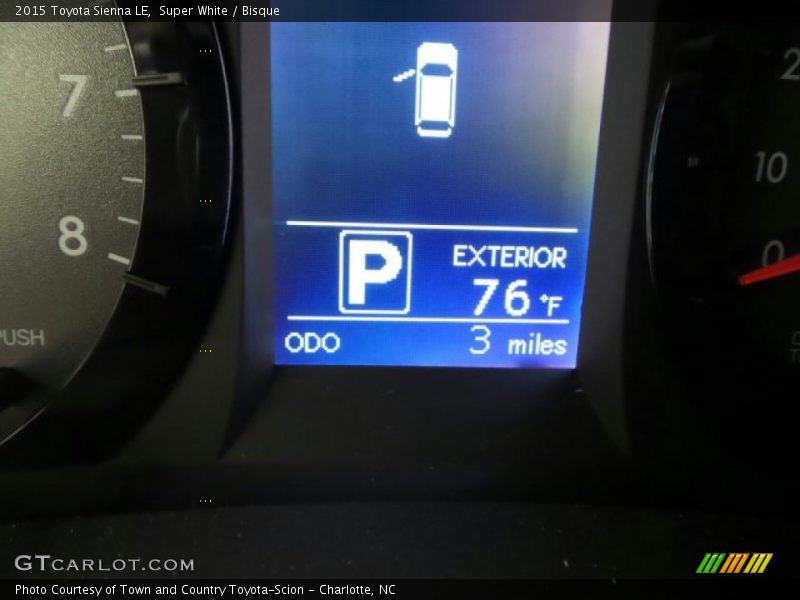 Super White / Bisque 2015 Toyota Sienna LE