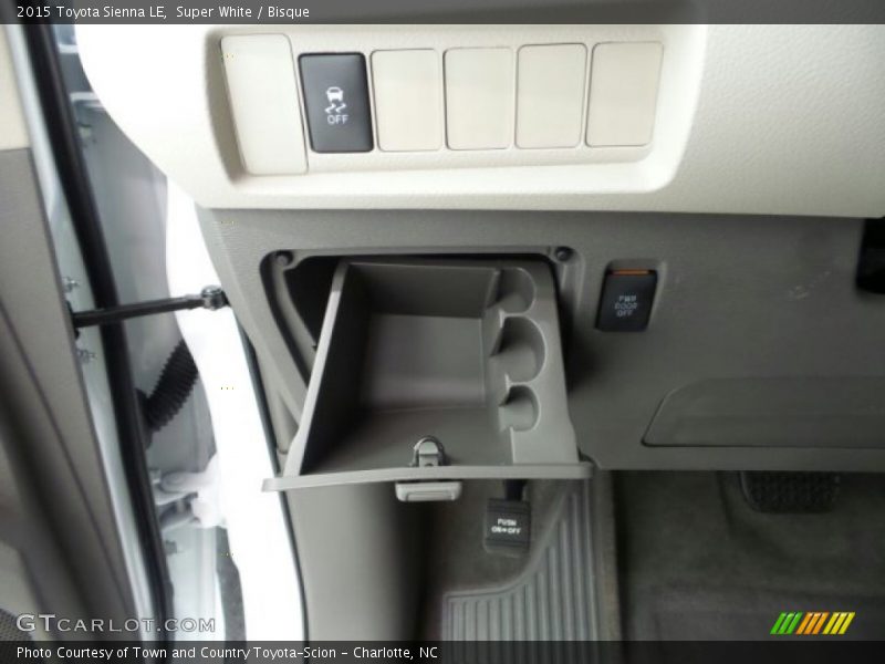 Super White / Bisque 2015 Toyota Sienna LE