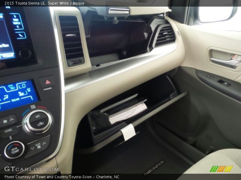 Super White / Bisque 2015 Toyota Sienna LE