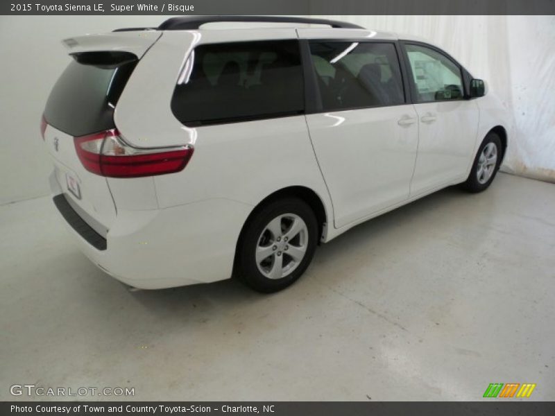 Super White / Bisque 2015 Toyota Sienna LE