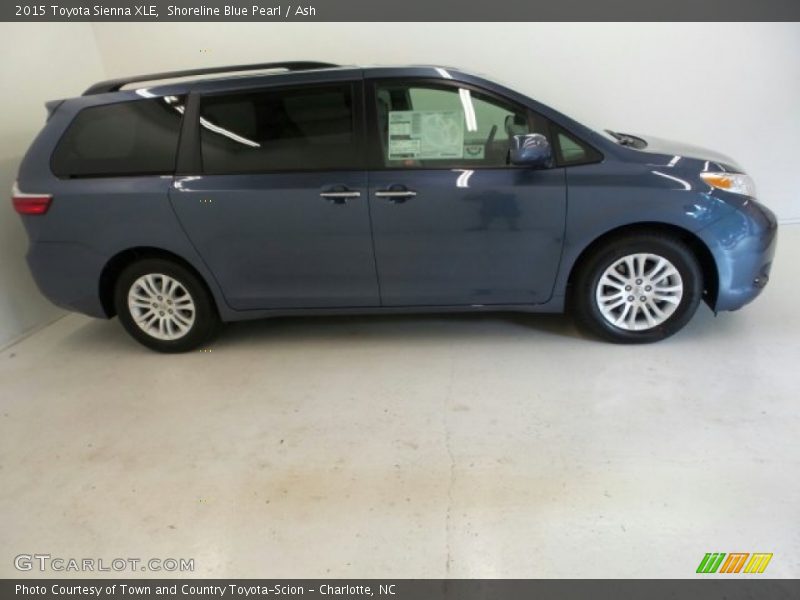 Shoreline Blue Pearl / Ash 2015 Toyota Sienna XLE
