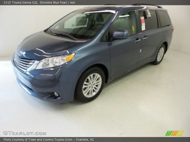 Shoreline Blue Pearl / Ash 2015 Toyota Sienna XLE