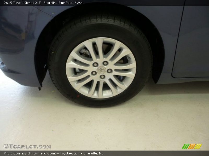 Shoreline Blue Pearl / Ash 2015 Toyota Sienna XLE