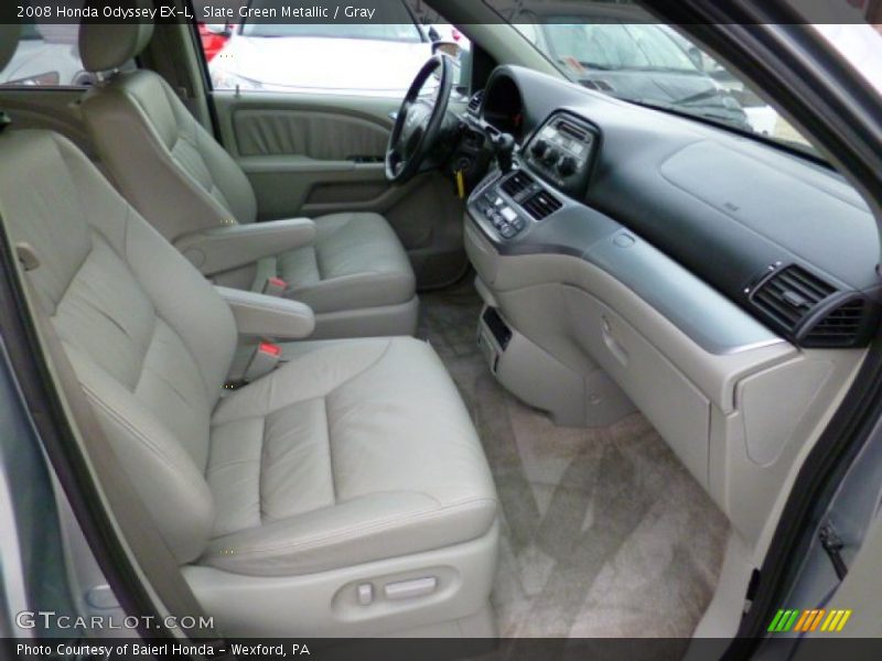 Slate Green Metallic / Gray 2008 Honda Odyssey EX-L