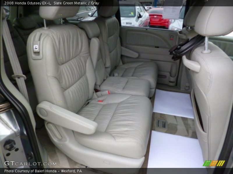Slate Green Metallic / Gray 2008 Honda Odyssey EX-L