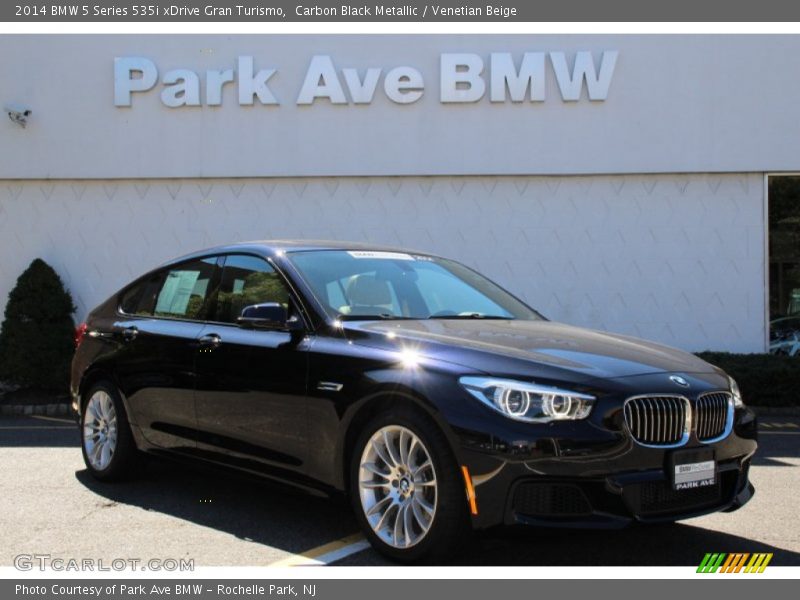 Carbon Black Metallic / Venetian Beige 2014 BMW 5 Series 535i xDrive Gran Turismo