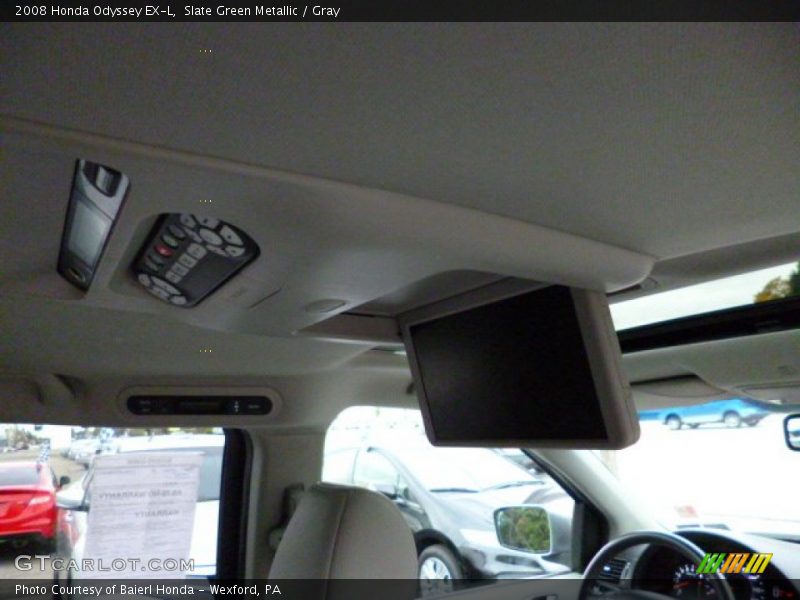 Slate Green Metallic / Gray 2008 Honda Odyssey EX-L