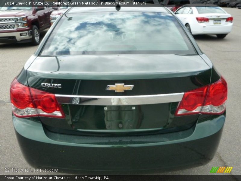 Rainforest Green Metallic / Jet Black/Medium Titanium 2014 Chevrolet Cruze LS