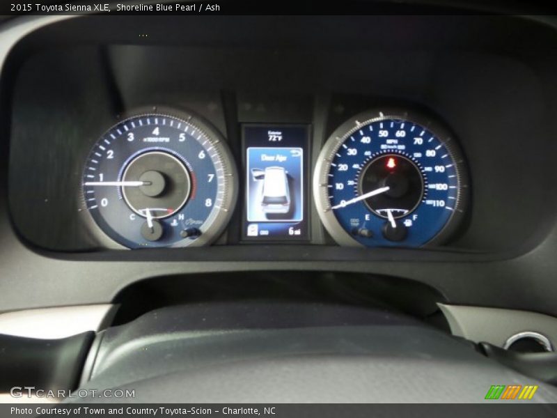 Shoreline Blue Pearl / Ash 2015 Toyota Sienna XLE