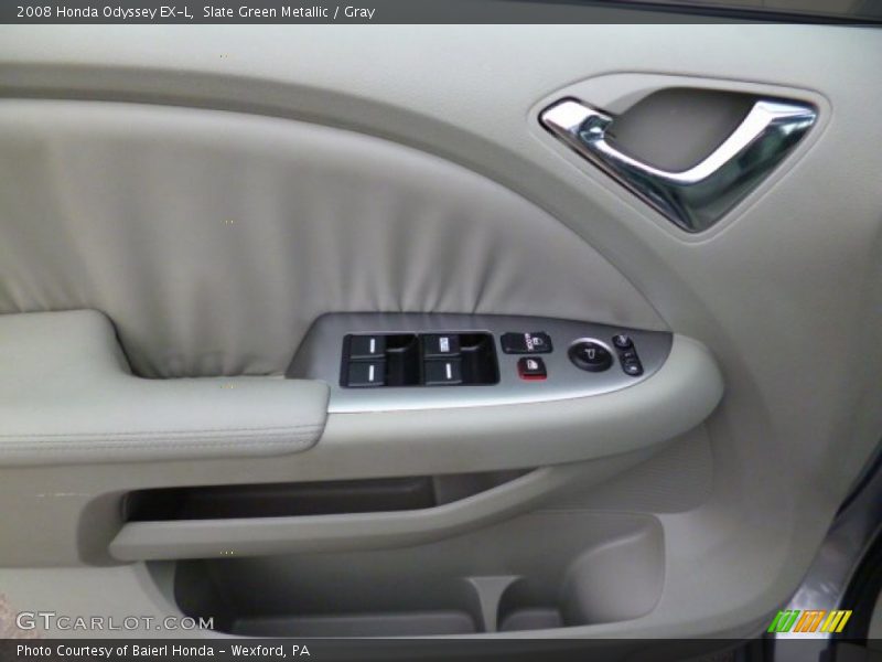 Slate Green Metallic / Gray 2008 Honda Odyssey EX-L