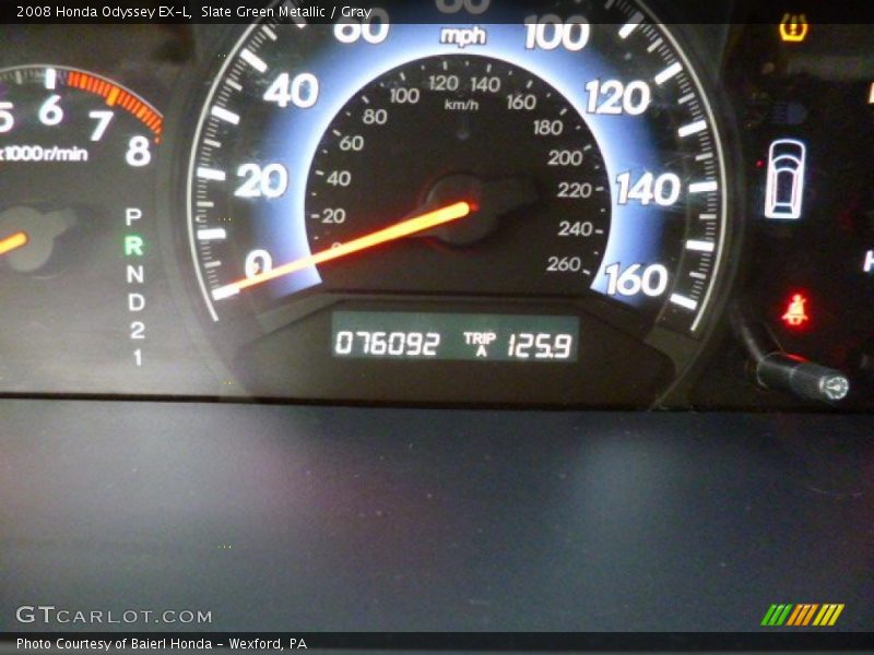 Slate Green Metallic / Gray 2008 Honda Odyssey EX-L
