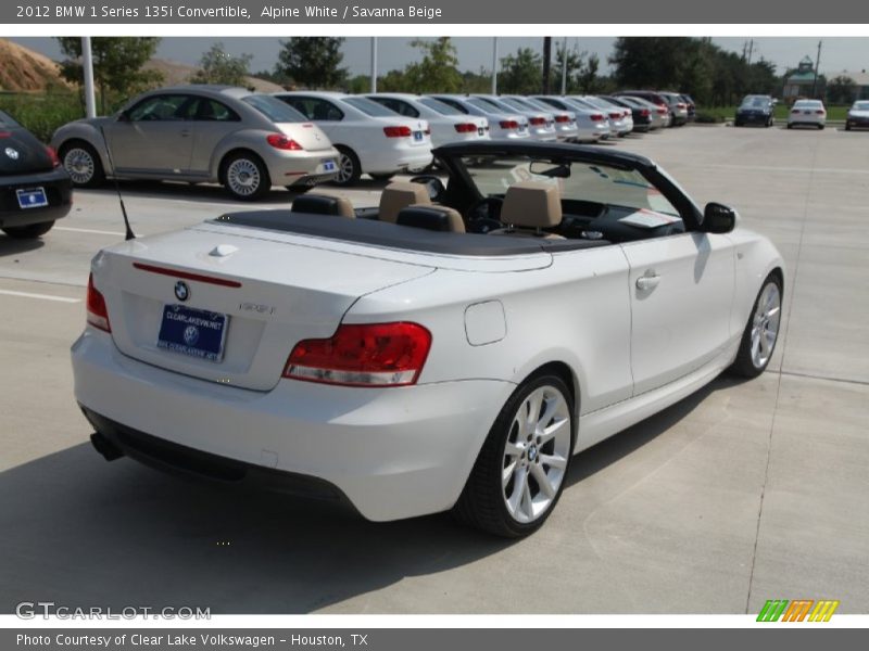Alpine White / Savanna Beige 2012 BMW 1 Series 135i Convertible