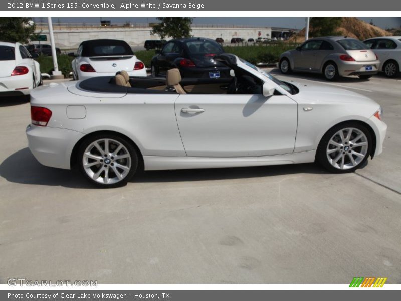 Alpine White / Savanna Beige 2012 BMW 1 Series 135i Convertible