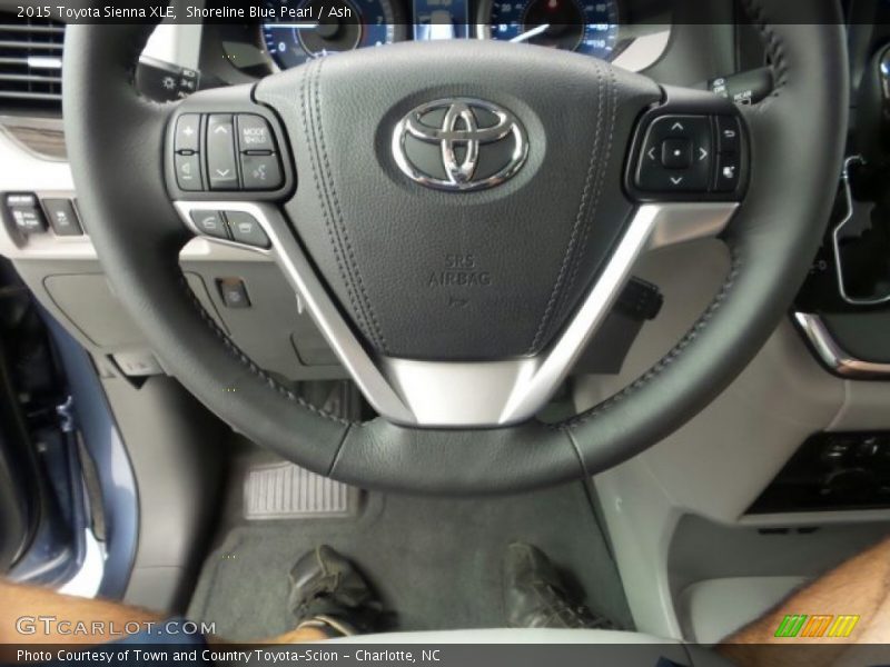 Shoreline Blue Pearl / Ash 2015 Toyota Sienna XLE