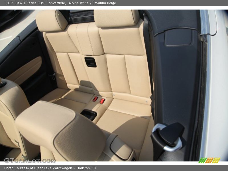 Alpine White / Savanna Beige 2012 BMW 1 Series 135i Convertible