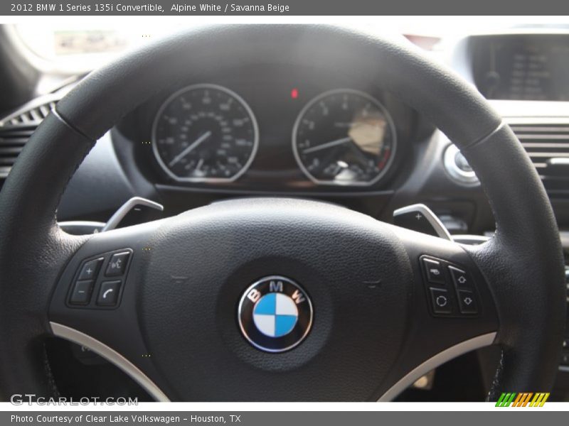 Alpine White / Savanna Beige 2012 BMW 1 Series 135i Convertible