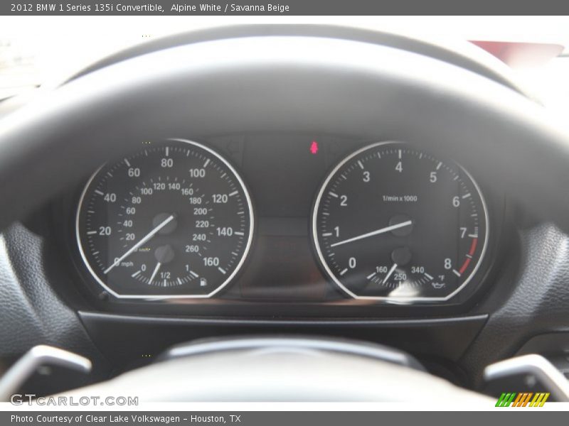 Alpine White / Savanna Beige 2012 BMW 1 Series 135i Convertible