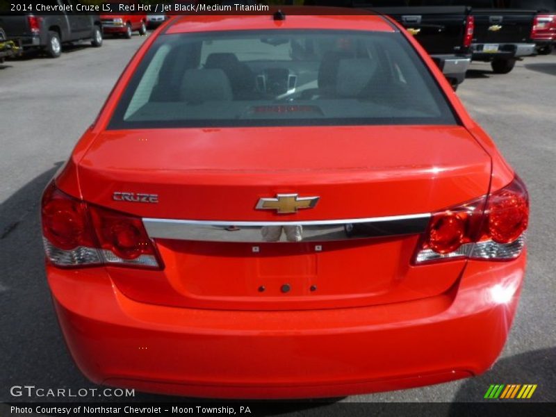 Red Hot / Jet Black/Medium Titanium 2014 Chevrolet Cruze LS