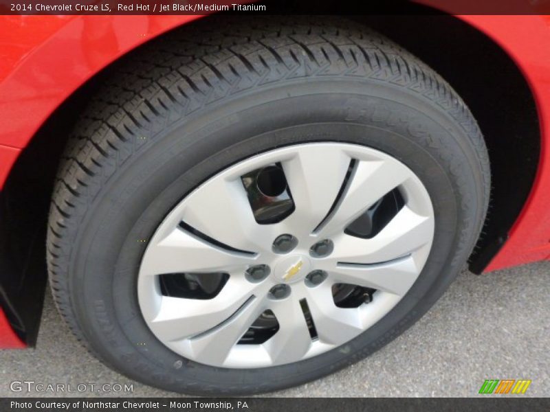 Red Hot / Jet Black/Medium Titanium 2014 Chevrolet Cruze LS