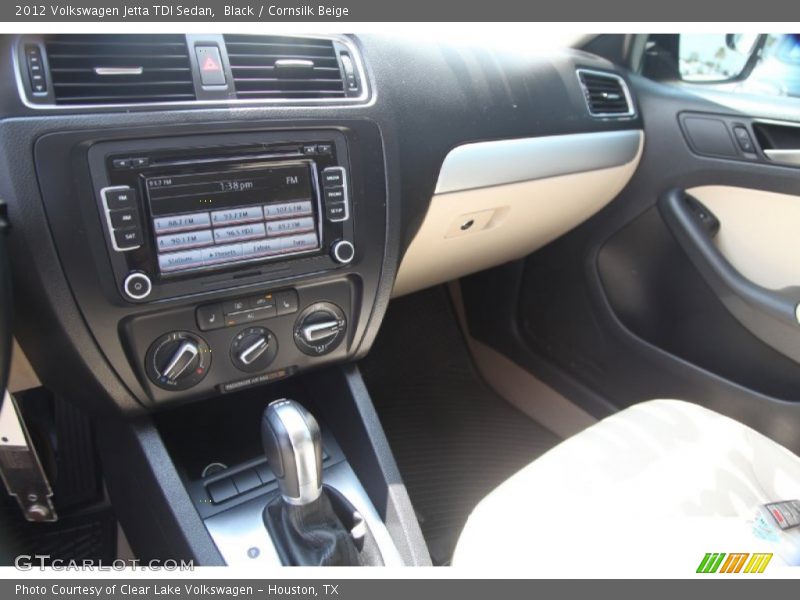 Black / Cornsilk Beige 2012 Volkswagen Jetta TDI Sedan