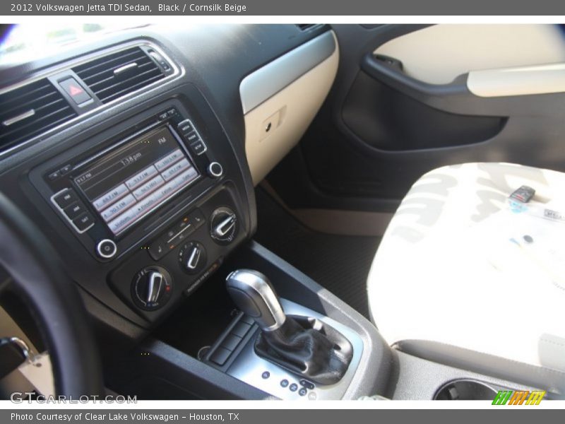 Black / Cornsilk Beige 2012 Volkswagen Jetta TDI Sedan