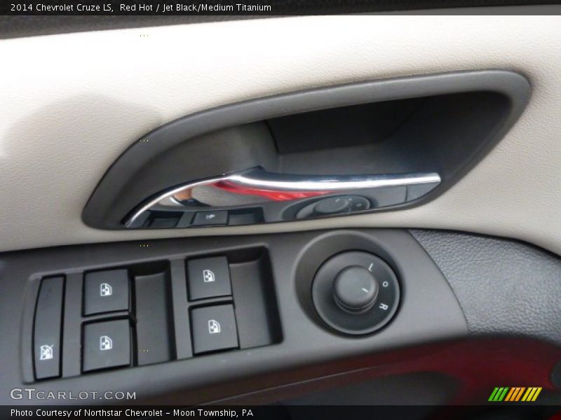 Red Hot / Jet Black/Medium Titanium 2014 Chevrolet Cruze LS