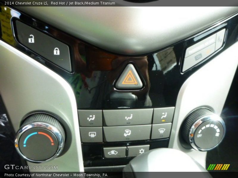 Red Hot / Jet Black/Medium Titanium 2014 Chevrolet Cruze LS