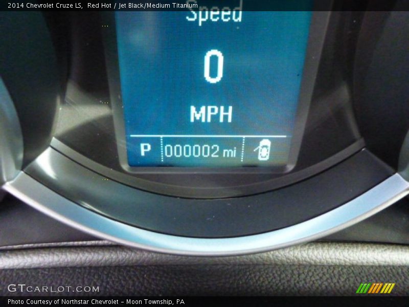 Red Hot / Jet Black/Medium Titanium 2014 Chevrolet Cruze LS