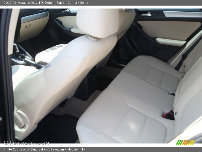 Black / Cornsilk Beige 2012 Volkswagen Jetta TDI Sedan