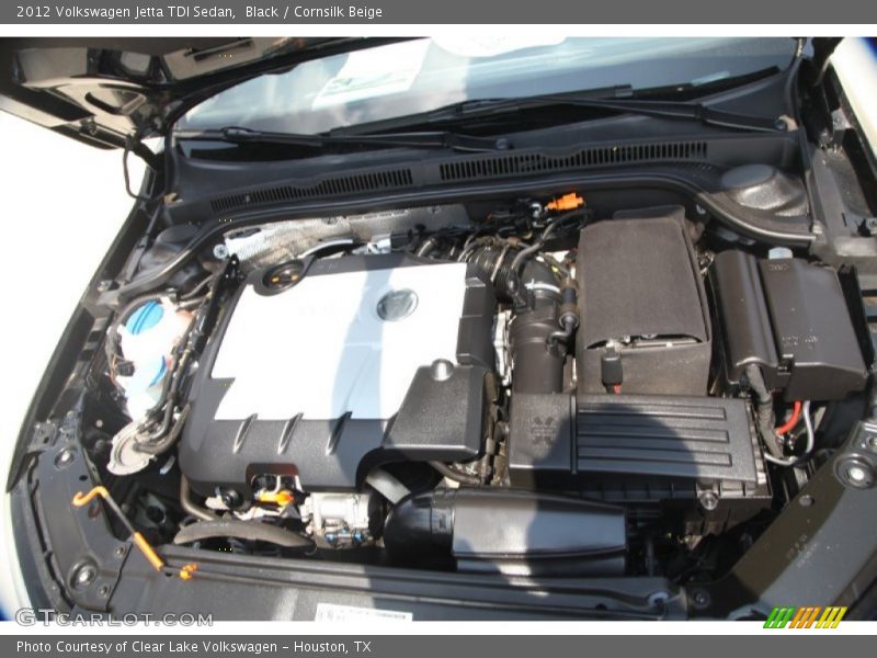Black / Cornsilk Beige 2012 Volkswagen Jetta TDI Sedan