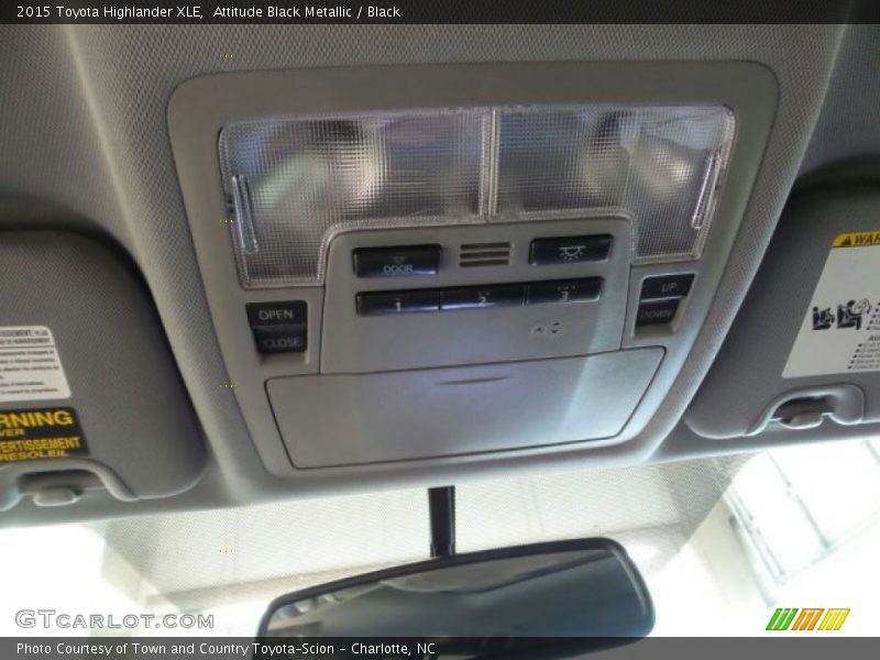 Attitude Black Metallic / Black 2015 Toyota Highlander XLE