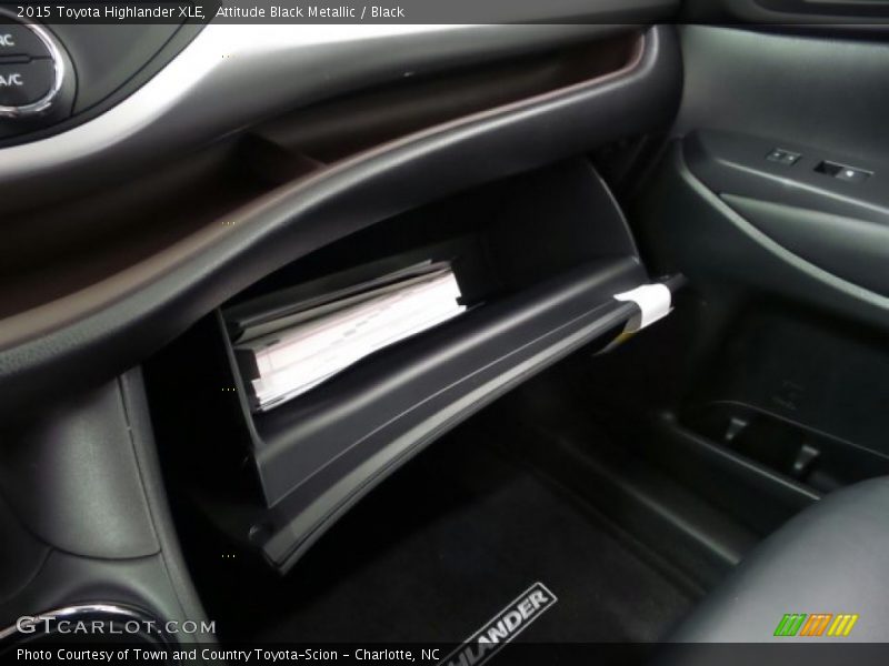 Attitude Black Metallic / Black 2015 Toyota Highlander XLE