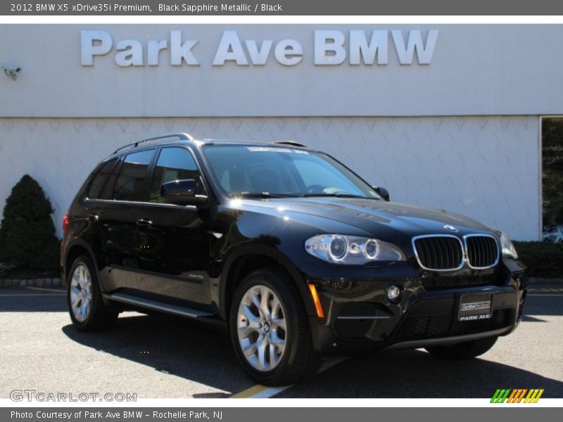 Black Sapphire Metallic / Black 2012 BMW X5 xDrive35i Premium