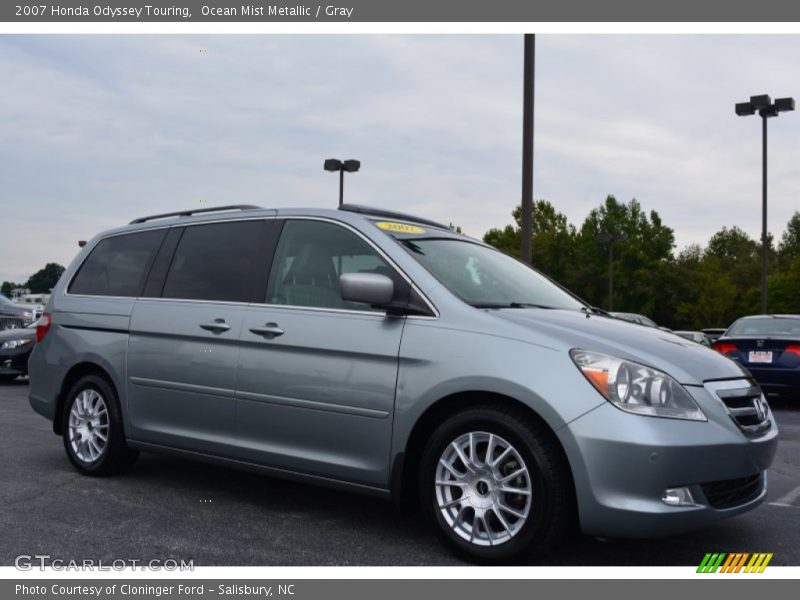 Ocean Mist Metallic / Gray 2007 Honda Odyssey Touring
