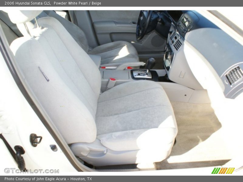 Powder White Pearl / Beige 2006 Hyundai Sonata GLS