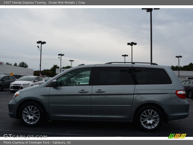 Ocean Mist Metallic / Gray 2007 Honda Odyssey Touring