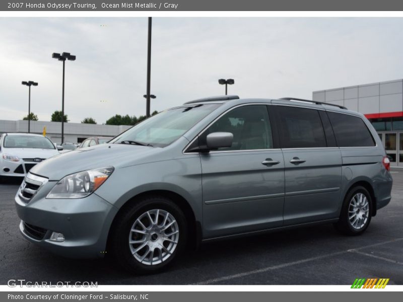 Ocean Mist Metallic / Gray 2007 Honda Odyssey Touring