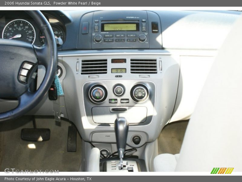 Powder White Pearl / Beige 2006 Hyundai Sonata GLS