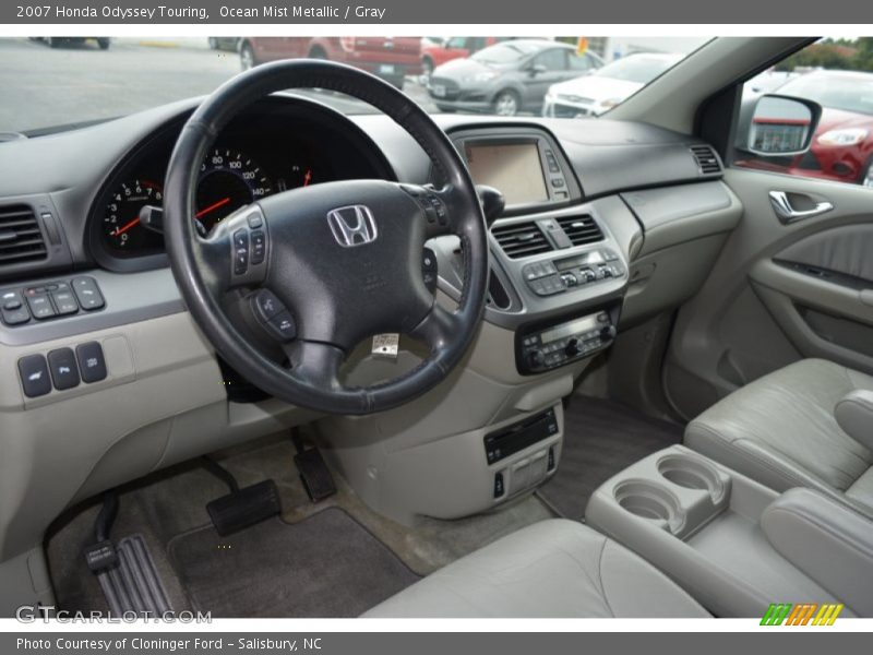 Ocean Mist Metallic / Gray 2007 Honda Odyssey Touring