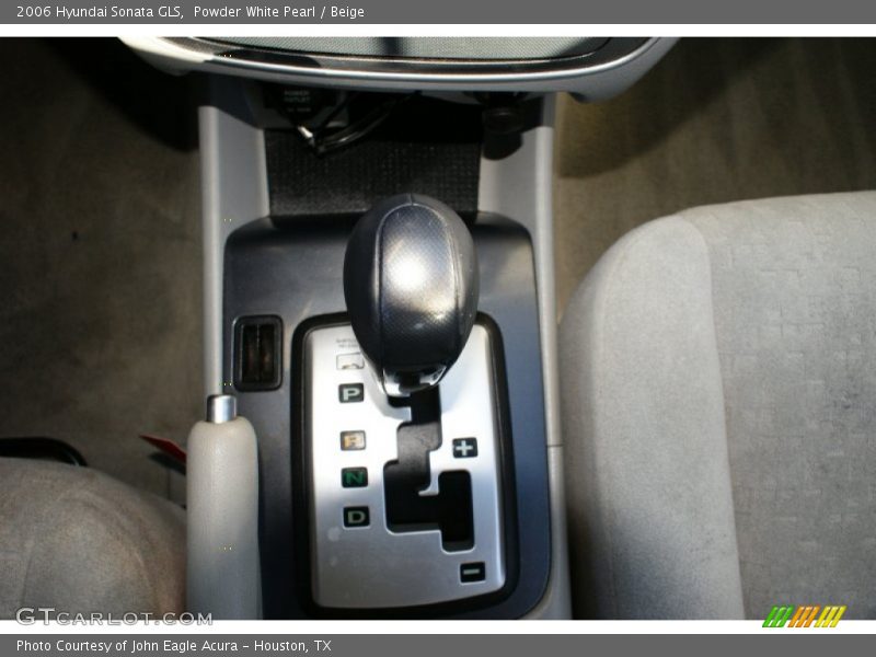 Powder White Pearl / Beige 2006 Hyundai Sonata GLS