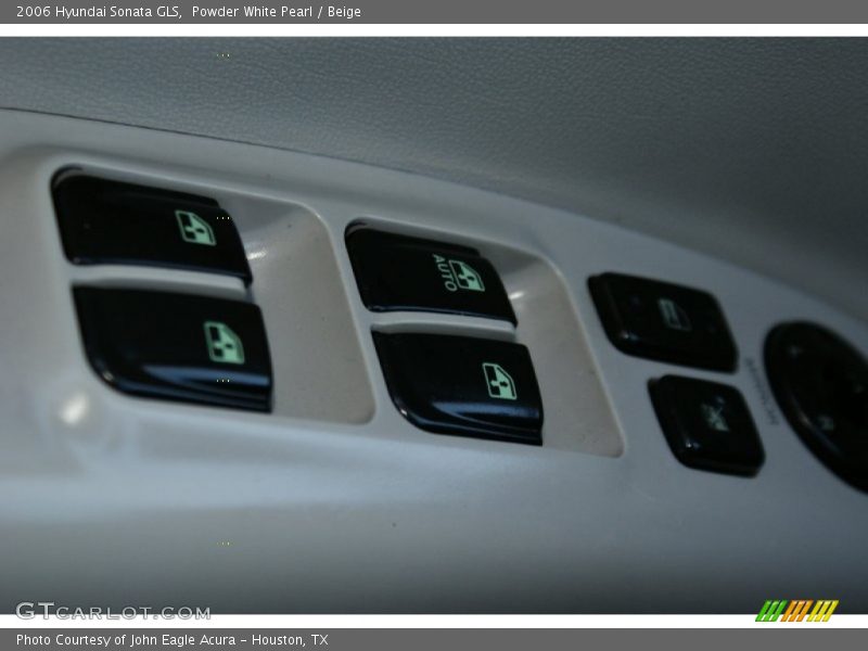 Powder White Pearl / Beige 2006 Hyundai Sonata GLS