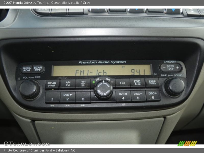 Ocean Mist Metallic / Gray 2007 Honda Odyssey Touring