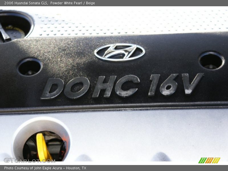 Powder White Pearl / Beige 2006 Hyundai Sonata GLS