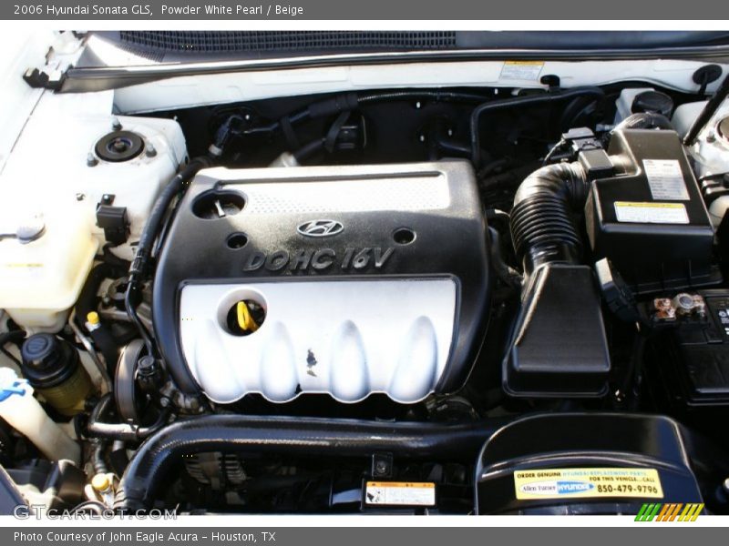 Powder White Pearl / Beige 2006 Hyundai Sonata GLS