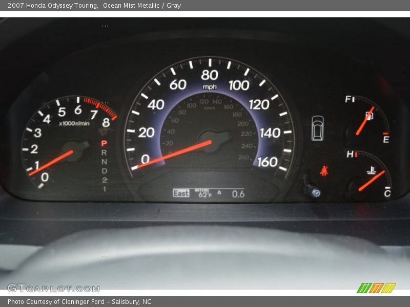 Ocean Mist Metallic / Gray 2007 Honda Odyssey Touring