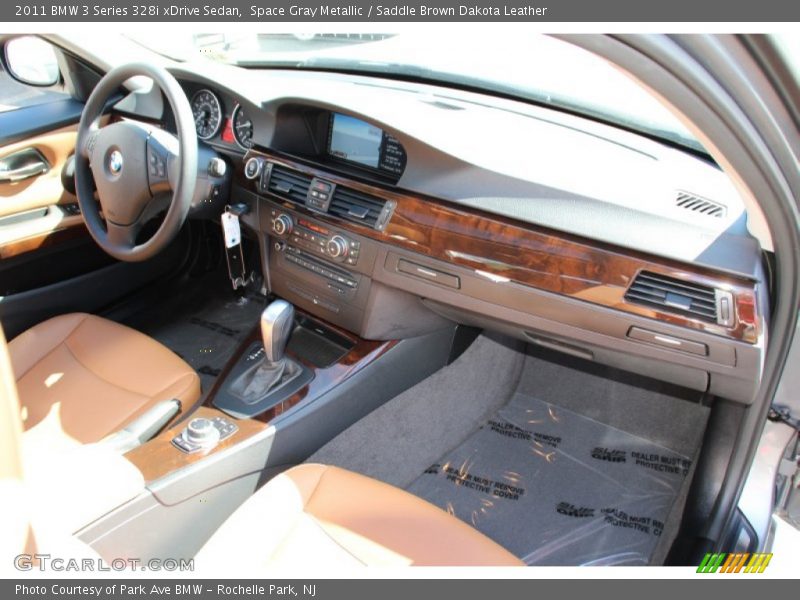 Space Gray Metallic / Saddle Brown Dakota Leather 2011 BMW 3 Series 328i xDrive Sedan