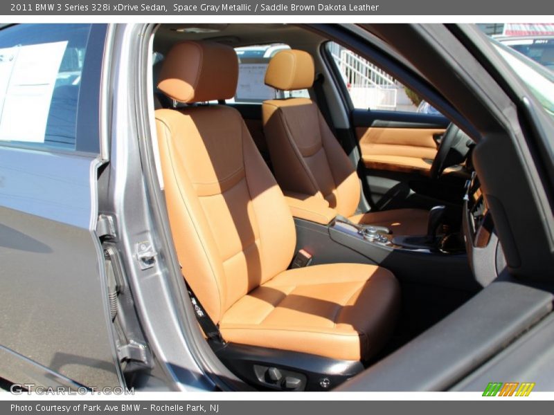 Space Gray Metallic / Saddle Brown Dakota Leather 2011 BMW 3 Series 328i xDrive Sedan